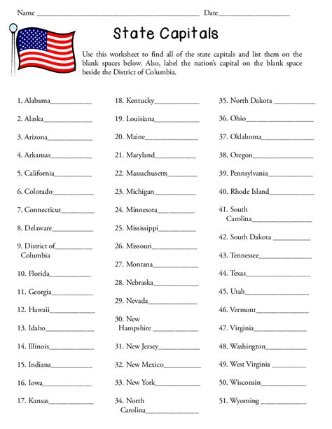 all 50 states capitals quiz.